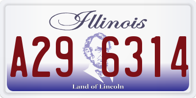 IL license plate A296314