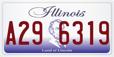 IL license plate A296319