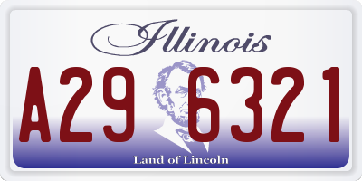 IL license plate A296321