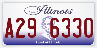 IL license plate A296330