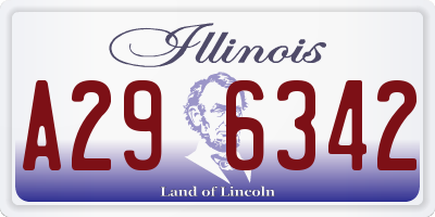 IL license plate A296342