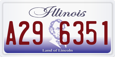 IL license plate A296351