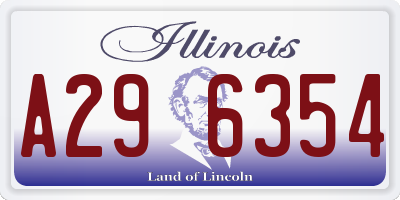 IL license plate A296354