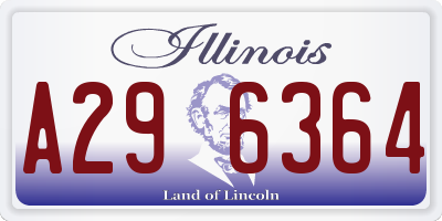 IL license plate A296364