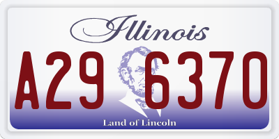IL license plate A296370