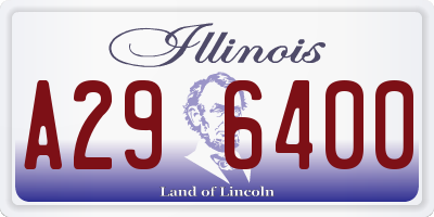 IL license plate A296400