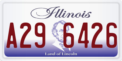 IL license plate A296426
