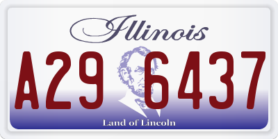 IL license plate A296437