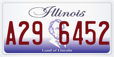 IL license plate A296452
