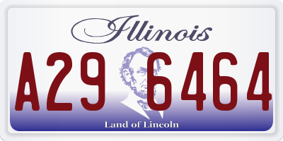 IL license plate A296464