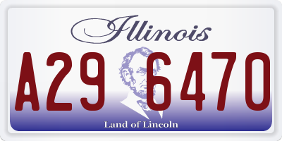 IL license plate A296470