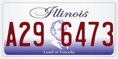 IL license plate A296473