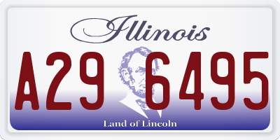IL license plate A296495