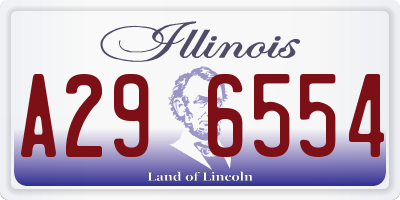 IL license plate A296554