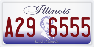 IL license plate A296555