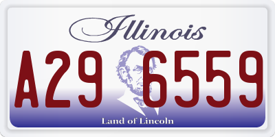 IL license plate A296559