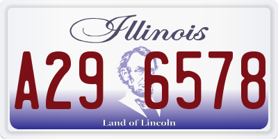 IL license plate A296578