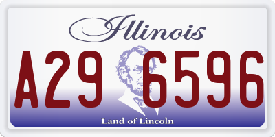 IL license plate A296596