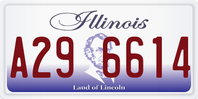 IL license plate A296614