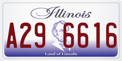 IL license plate A296616