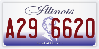 IL license plate A296620