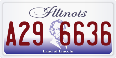 IL license plate A296636