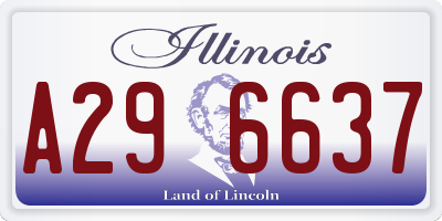 IL license plate A296637