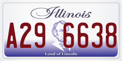 IL license plate A296638