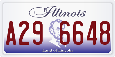 IL license plate A296648