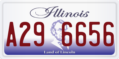 IL license plate A296656