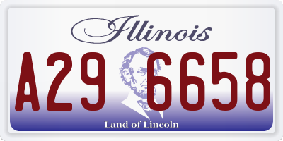IL license plate A296658
