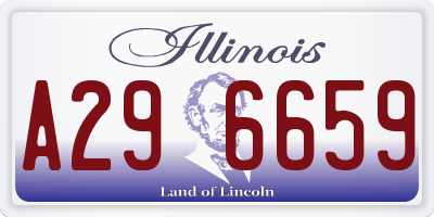 IL license plate A296659