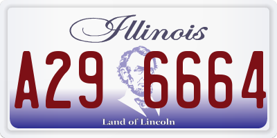IL license plate A296664