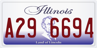 IL license plate A296694