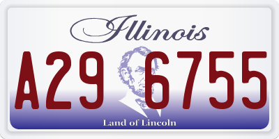 IL license plate A296755
