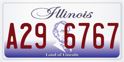 IL license plate A296767