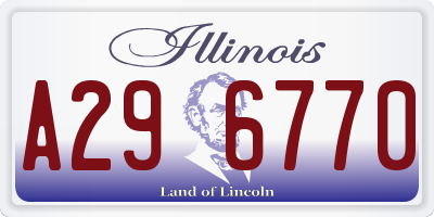 IL license plate A296770