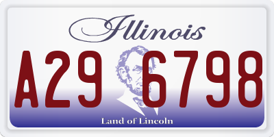 IL license plate A296798