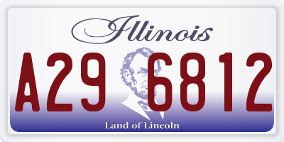 IL license plate A296812