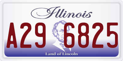 IL license plate A296825