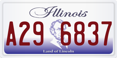 IL license plate A296837