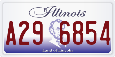IL license plate A296854