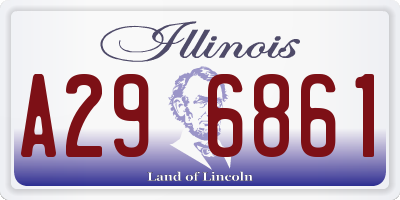 IL license plate A296861