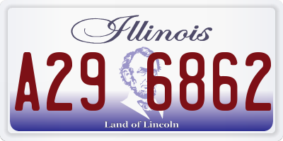 IL license plate A296862