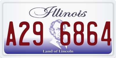 IL license plate A296864
