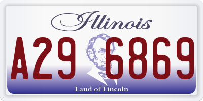 IL license plate A296869