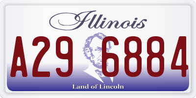 IL license plate A296884