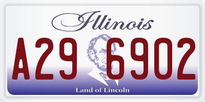 IL license plate A296902