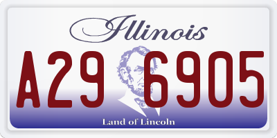 IL license plate A296905
