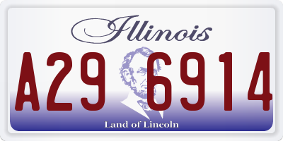 IL license plate A296914